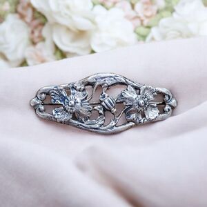 Vintage Birmingham Brooch Pin 925 Sterling Silver Flower 1989